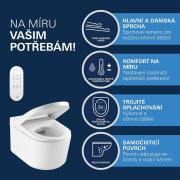 WC s bidetem závěsné Grohe Sensia alpská bílá 36507SH0. &nbsp;(14)