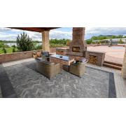 Venkovní betonová dlažba CSB - COLETA. Povrch hladký - barva COLORMIX NOARBLANC DARK&nbsp;