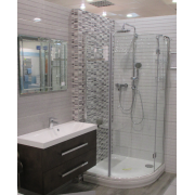 Sprchová vanička čtvrtkruhová SAT Limnew 80x80, 90x90, 100x100 cm litý mramor. obr. 3 