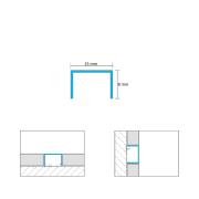 Lišta Eviso dekorační černá matná.