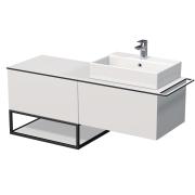 Koupelnová skříňka pod umyvadlo Naturel Oxo 140x58x50 cm bílá mat OXO140701ZKDPBM. obr. 2 