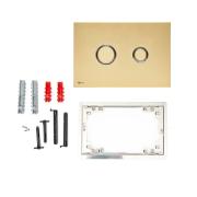 Ovládací tlačítko SAT kov zlatá mat SATATBG. obr. 3&nbsp;