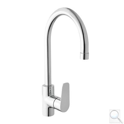 Dřezová baterie SAT SAT Project s otočným ramínkem chrom SATBSPRO280. obr. 1