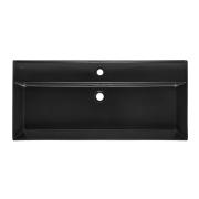 Umyvadlo SAT Infinitio 100,4x46,5 cm černá mat otvor pro baterii uprostřed SATINF10046BKM. obr. 3&nbsp;