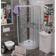 Sprchová vanička čtvrtkruhová Multi Abs 80x80, 90x90 cm akrylát. Obr. 2 