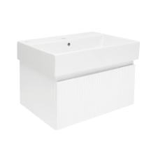 Koupelnová skříňka s umyvadlem SAT Evolution 58x30x44,8 cm bílá mat SATEVO60WMU2