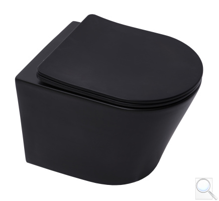 WC se sedátkem softclose závěsné SAT Infinitio černá mat zadní odpad SATINF010RREXPBKM. obr. 1