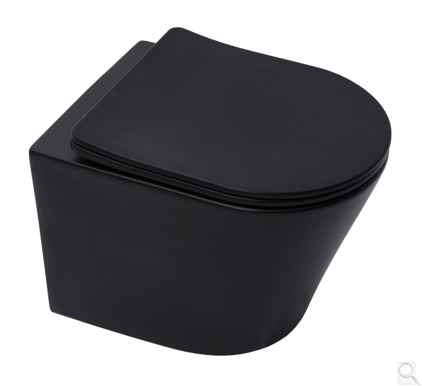 WC se sedátkem softclose závěsné SAT Infinitio černá mat zadní odpad SATINF010RREXPBKM. obr. 1