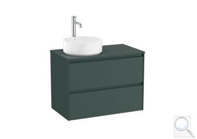 Koupelnová skříňka pod umyvadlo Roca ONA 79,4x58,3x45,7 cm zelená mat ONADESK802ZZML. obr. 1