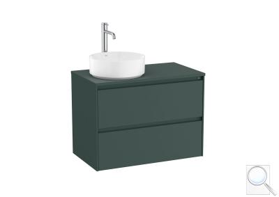 Koupelnová skříňka pod umyvadlo Roca ONA 79,4x58,3x45,7 cm zelená mat ONADESK802ZZML obr. 1