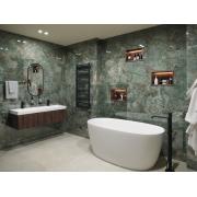 Volně stojící vana SAT Aula 160x78,7 cm litý mramor levá i pravá SATAULA1600. &nbsp;(7)