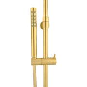Sprchový systém SAT DARK na stěnu s termostatickou baterií broušené zlato SATDASSTKBZ. &nbsp;(7)