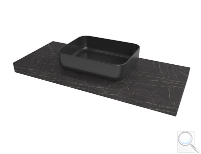 Deska pod umyvadlo Naturel Dolce 100x8x50 cm Pietra Grigia černá mat DO10050PBC. obr. 1