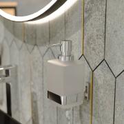 Dávkovač mýdla SAT Simply S chrom/mléčné sklo SATDSIMS99. &nbsp;(6)