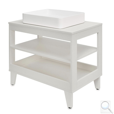 Koupelnová skříňka pod umyvadlo Naturel Provence 80x51 cm bílá s policí PROVENCE80PND. 