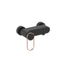 Sprchová baterie SAT Fusion bez sprchového setu 150 mm černá/bronz mat SATBSFU268CPCBR