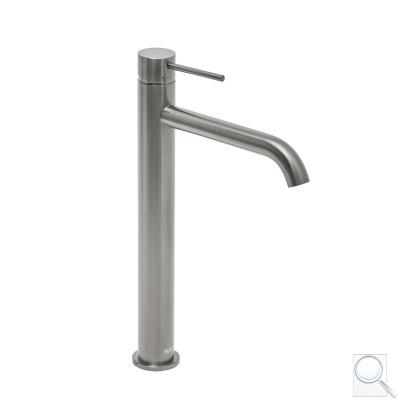Vysoká umyvadlová baterie SAT Aurum bez výpusti broušený gun metal SATBAUR285BGM. obr. 1