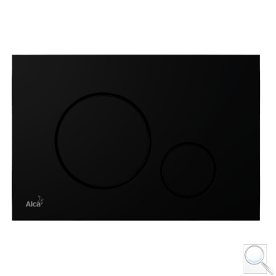 Ovládací tlačítko Alcaplast plast černá mat M678. obr. 1