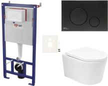 Závěsný WC set do lehkých stěn / předstěnová SAT BREVIS SIKOSSBRTOR68K