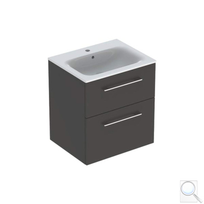 Koupelnová skříňka s umyvadlem Geberit Selnova 60x50,2x65,2 cm láva mat 501.237.00.1. 