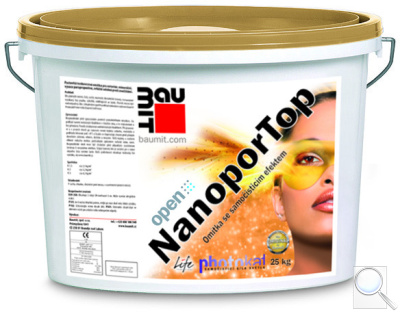 Fasádní omítka NanoporTop Baumit. 