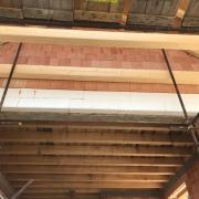 Překlad Porotherm KP XL 375-650 cm - Keramobetonové. Po odbednění