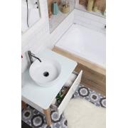 Umyvadlo na desku Triomini Slim 40x40 cm bez přepadu SLM4040. SLM4040-7 