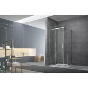 Sprchový kout čtverec 80x80x190, 90x90x190, 100x100x190 cm SAT TEX chrom lesklý. obr. 2 