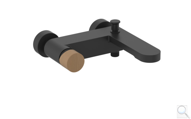 Vanová baterie SAT Fusion bez sprchového setu 150 mm páka světlé dřevo SATBSFU222DSC. obr. 1