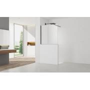 Sprchová zástěna SAT Walk-in 100x100 cm na sníženou příčku černá SATBWIS100PRC. (2)