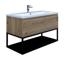 Koupelnová skříňka s umyvadlem SAT B-Way dub mat BWAY100OAKU