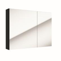 Zrcadlová skříňka Naturel Stilla 80x60 cm černá STILLAE08004