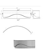 Panel k vaně Laguna Cornelia 140 cm akrylát COP0NEW. obr. 2 