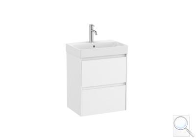 Koupelnová skříňka s umyvadlem Roca ONA 50x64,5x36 cm bílá mat ONA50ZK2ZBM obr. 1