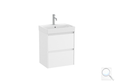 Koupelnová skříňka s umyvadlem Roca ONA 50x64,5x36 cm bílá mat ONA50ZK2ZBM. obr. 1