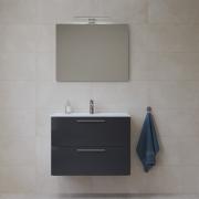Koupelnová sestava s umyvadlem zrcadlem a osvětlením Vitra Mia 79x61x39,5 cm antracit lesk MIASET80A (obr. 5)