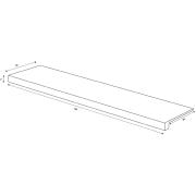 Schodová Tvarovka Rako Bricola Barrique hnědá.