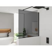 Sprchová zástěna SAT Walk-in 100x100 cm na sníženou příčku černá SATBWIS100KSPRC. (4)