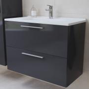 Koupelnová sestava s umyvadlem zrcadlem a osvětlením Vitra Mia 79x61x39,5 cm antracit lesk MIASET80A (obr. 6)