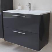 Koupelnová sestava s umyvadlem zrcadlem a osvětlením Vitra Mia 79x61x39,5 cm antracit lesk MIASET80A. obr. 6 