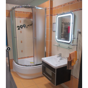 Sprchová vanička čtvrtkruhová Laguna 90x90 cm akrylát SIKORO90HL0. Obr. 4&nbsp;