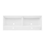 Dvojumyvadlo SAT Infinitio 120,4x46,5 cm dva otvory pro baterii SATINF212046. obr. 5 