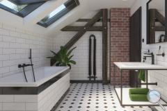 Dlažba Realonda Octagon black - CKON001-industrial-016