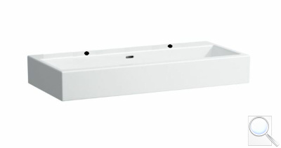 Nábytkové umyvadlo Laufen Living City 100x46 cm dva otvory pro baterii H8184380001071. obr. 1