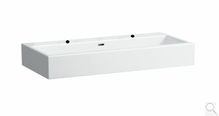 Nábytkové umyvadlo Laufen Living City 100x46 cm dva otvory pro baterii H8184380001071. obr. 1