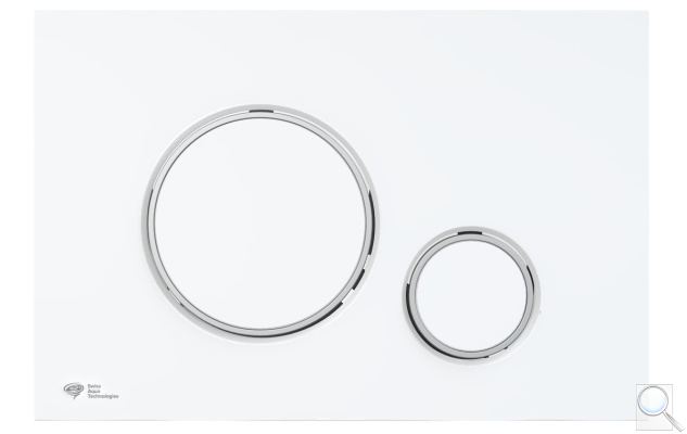 Ovládací tlačítko SAT plast bílá-mat/chrom lesk SATAT76. obr. 1