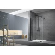 Závěsný háček na sprchovou zástěnu SAT Walk-in, černá mat SATWIHACEKC. obr. 3&nbsp;