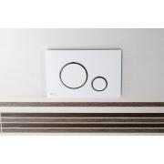 Ovládací tlačítko SAT plast bílá/chrom lesk SATAT70. obr. 3 