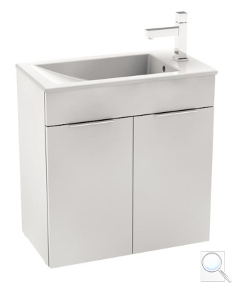 Koupelnová skříňka s umyvadlem Jika Cube 60,5x34x62,2 cm bílá H4536311763001. obr. 1