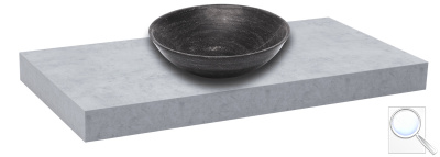 Deska pod umyvadlo bez umyvadla Naturel Dolce 70-250x8x50 cm beton mat. 